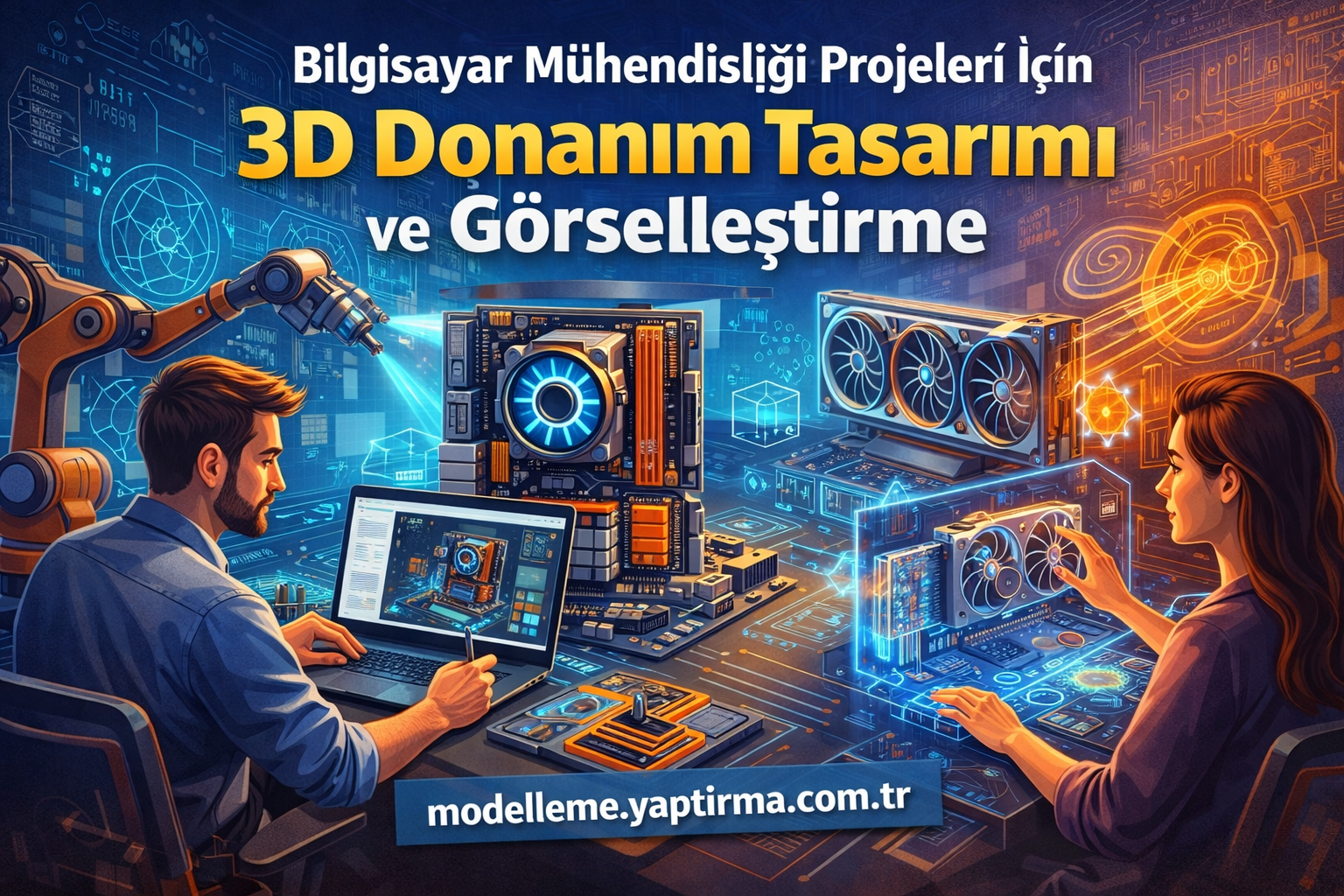 Read more about the article Bilgisayar Mühendisliği Projeleri İçin 3D Donanım Tasarımı ve Görselleştirme