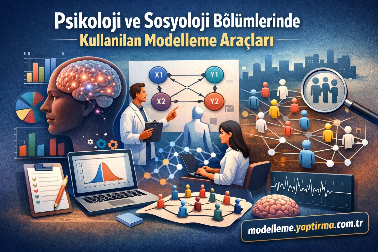 Read more about the article Psikoloji ve Sosyoloji Bölümlerinde Kullanılan Modelleme Araçları